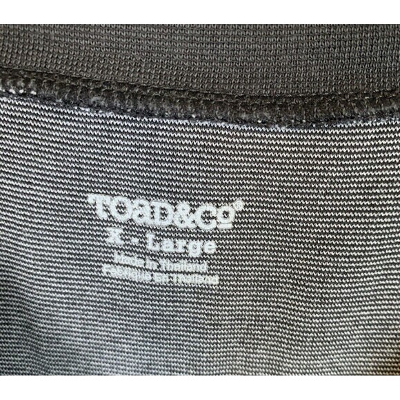 Toad & Co Nixi Dress Jersey Drop Waist 3/4 Sleeve Zip Pocket Gray Womens Size XL - Picture 3 of 9